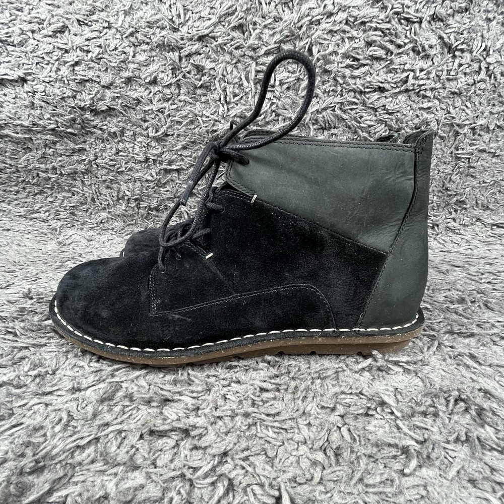 Clarks Tamitha Key Ankle Boots Women's 9.5 Black Lace-Up Round Toe Comfort